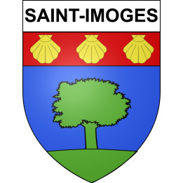 Pegatinas escudo de armas de Saint-Imoges adhesivo de la etiqueta engomada