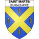 Saint-Martin-sur-le-Pré 51 ville sticker blason écusson autocollant adhésif