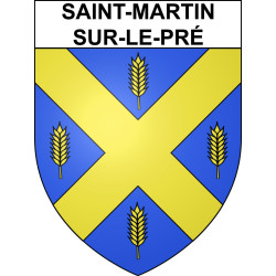 Adesivi stemma Saint-Martin-sur-le-Pré adesivo