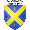 Stickers coat of arms Saint-Martin-sur-le-Pré adhesive sticker