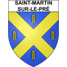 Saint-Martin-sur-le-Pré Sticker wappen, gelsenkirchen, augsburg, klebender aufkleber