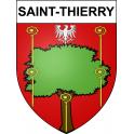 Saint-Thierry 51 ville sticker blason écusson autocollant adhésif