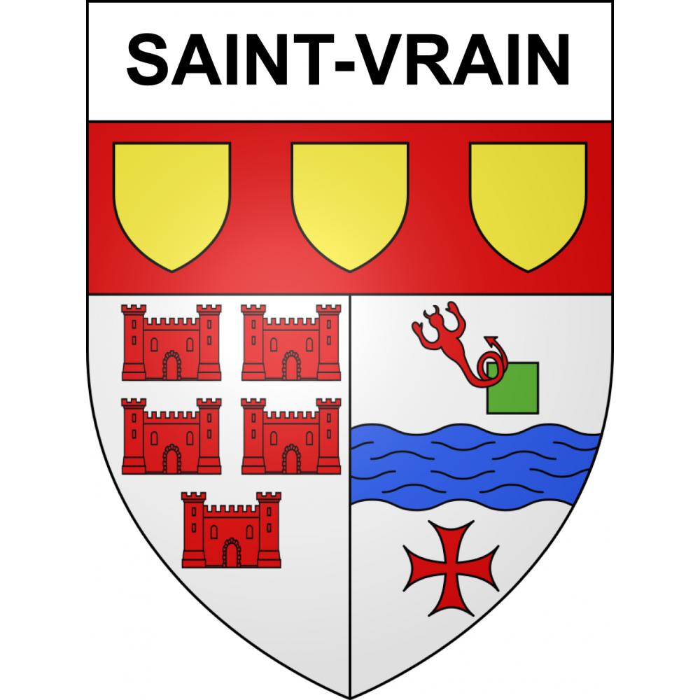 Stickers coat of arms Saint-Vrain adhesive sticker