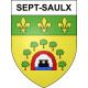 Sept-Saulx 51 ville sticker blason écusson autocollant adhésif