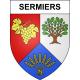 Pegatinas escudo de armas de Sermiers adhesivo de la etiqueta engomada