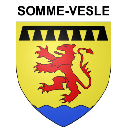 Somme-Vesle 51 ville sticker blason écusson autocollant adhésif