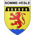 Somme-Vesle 51 ville sticker blason écusson autocollant adhésif