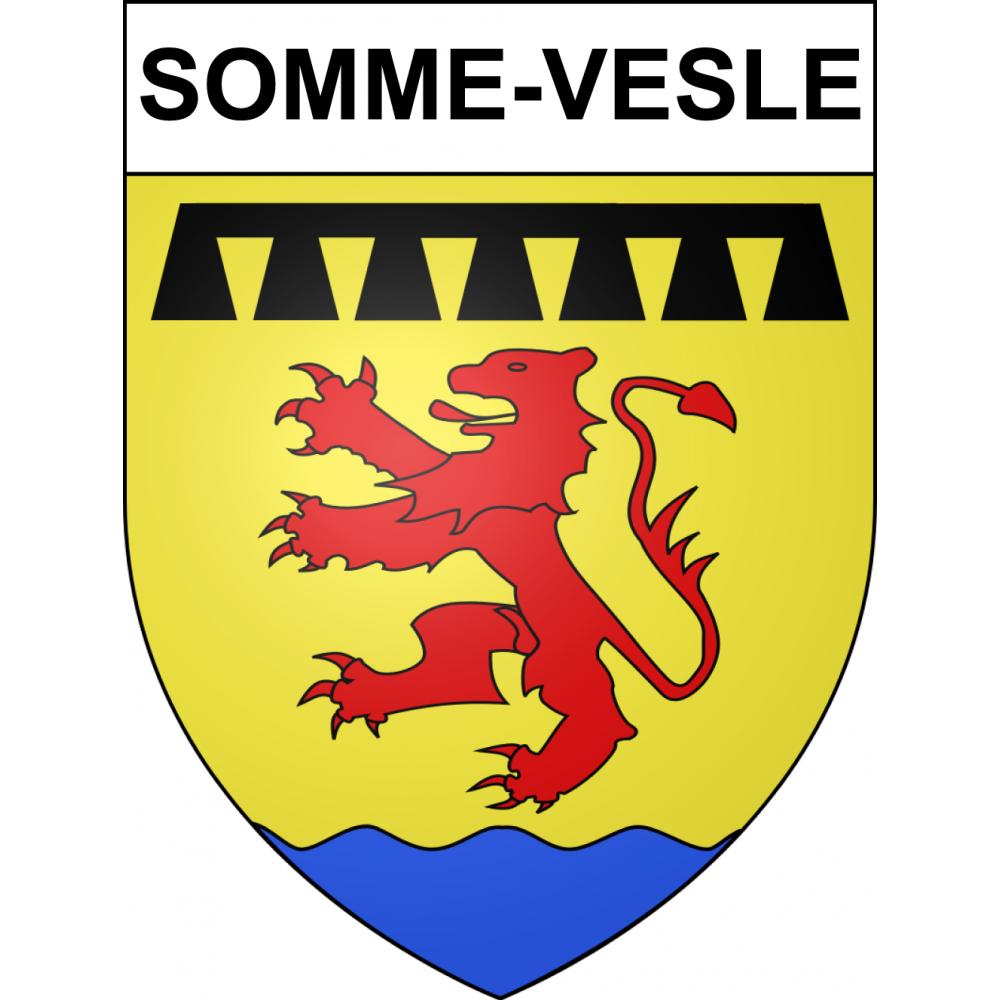 Somme-Vesle 51 ville sticker blason écusson autocollant adhésif