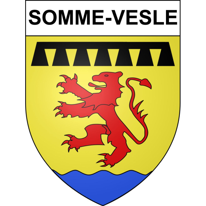 Somme-Vesle Sticker wappen, gelsenkirchen, augsburg, klebender aufkleber