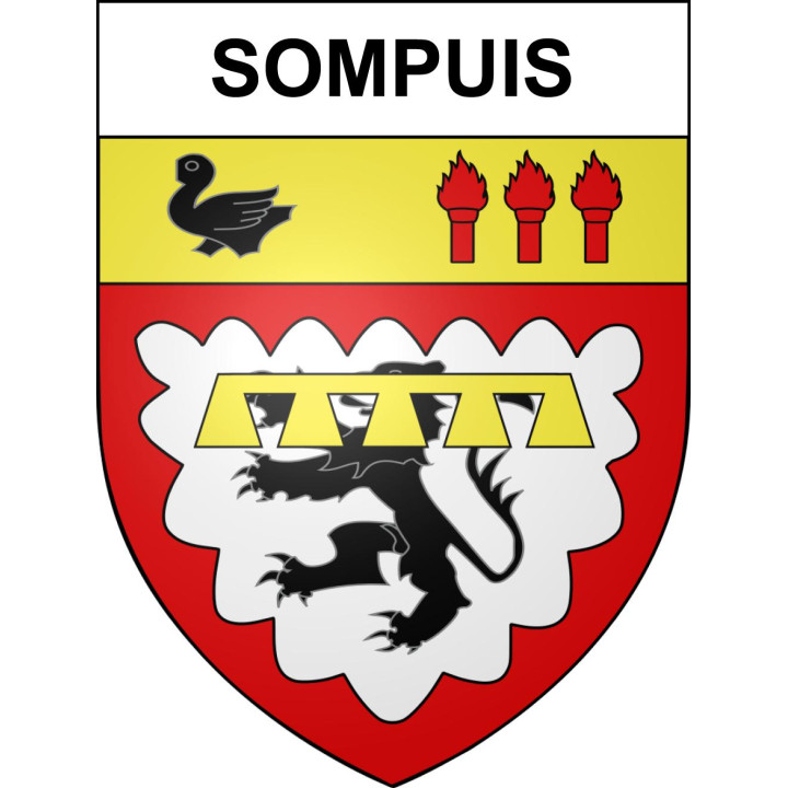 Sompuis Sticker wappen, gelsenkirchen, augsburg, klebender aufkleber