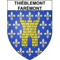 Thiéblemont-Farémont 51 ville sticker blason écusson autocollant adhésif
