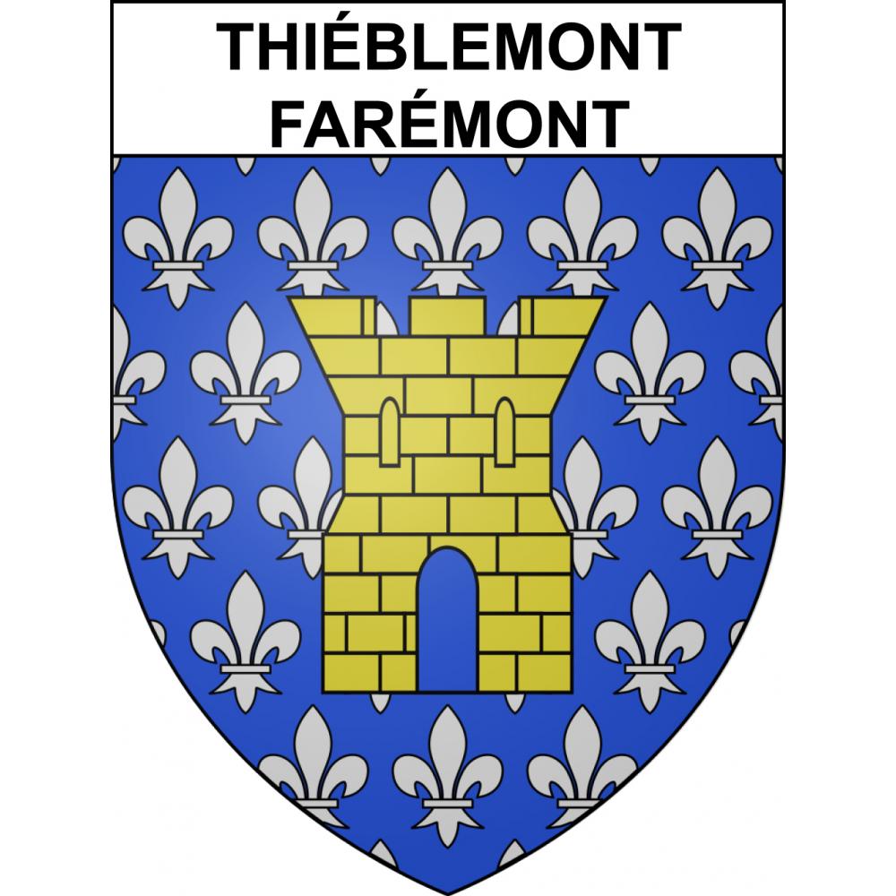 Thiéblemont-Farémont Sticker wappen, gelsenkirchen, augsburg, klebender aufkleber