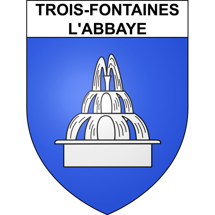 Stickers coat of arms Trois-Fontaines-l'Abbaye adhesive sticker