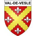 Pegatinas escudo de armas de Val-de-Vesle adhesivo de la etiqueta engomada