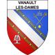 Vanault-les-Dames 51 ville sticker blason écusson autocollant adhésif