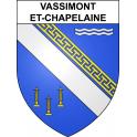Stickers coat of arms Vassimont-et-Chapelaine adhesive sticker