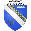 Vassimont-et-Chapelaine Sticker wappen, gelsenkirchen, augsburg, klebender aufkleber