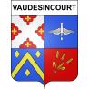 Vaudesincourt 51 ville sticker blason écusson autocollant adhésif