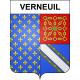 Pegatinas escudo de armas de Verneuil adhesivo de la etiqueta engomada