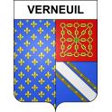 Stickers coat of arms Verneuil adhesive sticker