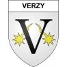 Verzy 51 ville sticker blason écusson autocollant adhésif
