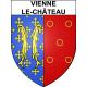 Vienne-le-Château 51 ville sticker blason écusson autocollant adhésif