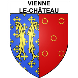 Adesivi stemma Vienne-le-Château adesivo