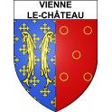 Vienne-le-Château 51 ville sticker blason écusson autocollant adhésif