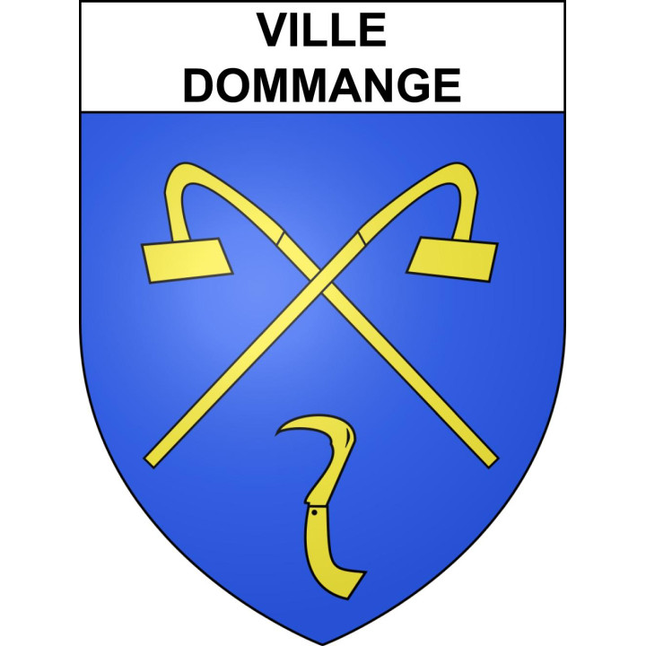 Stickers coat of arms Ville-Dommange adhesive sticker