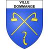 Pegatinas escudo de armas de Ville-Dommange adhesivo de la etiqueta engomada