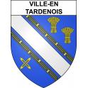 Stickers coat of arms Ville-en-Tardenois adhesive sticker