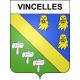 Vincelles 51 ville sticker blason écusson autocollant adhésif