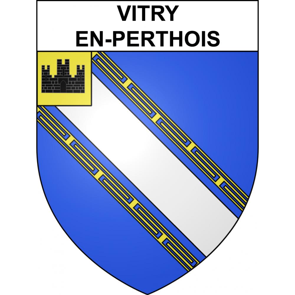 Stickers coat of arms Vitry-en-Perthois adhesive sticker