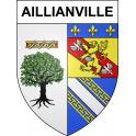 Aillianville 52 ville sticker blason écusson autocollant adhésif
