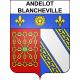 Pegatinas escudo de armas de Andelot-Blancheville adhesivo de la etiqueta engomada