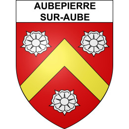 Stickers coat of arms Aubepierre-sur-Aube adhesive sticker