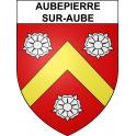 Aubepierre-sur-Aube 52 ville sticker blason écusson autocollant adhésif