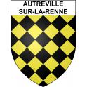 Autreville-sur-la-Renne 52 ville sticker blason écusson autocollant adhésif