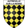Autreville-sur-la-Renne Sticker wappen, gelsenkirchen, augsburg, klebender aufkleber