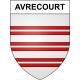 Pegatinas escudo de armas de Avrecourt adhesivo de la etiqueta engomada