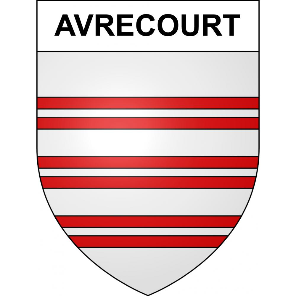 Pegatinas escudo de armas de Avrecourt adhesivo de la etiqueta engomada