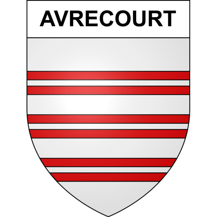 Avrecourt Sticker wappen, gelsenkirchen, augsburg, klebender aufkleber