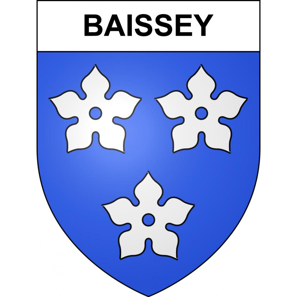 Baissey 52 ville sticker blason écusson autocollant adhésif