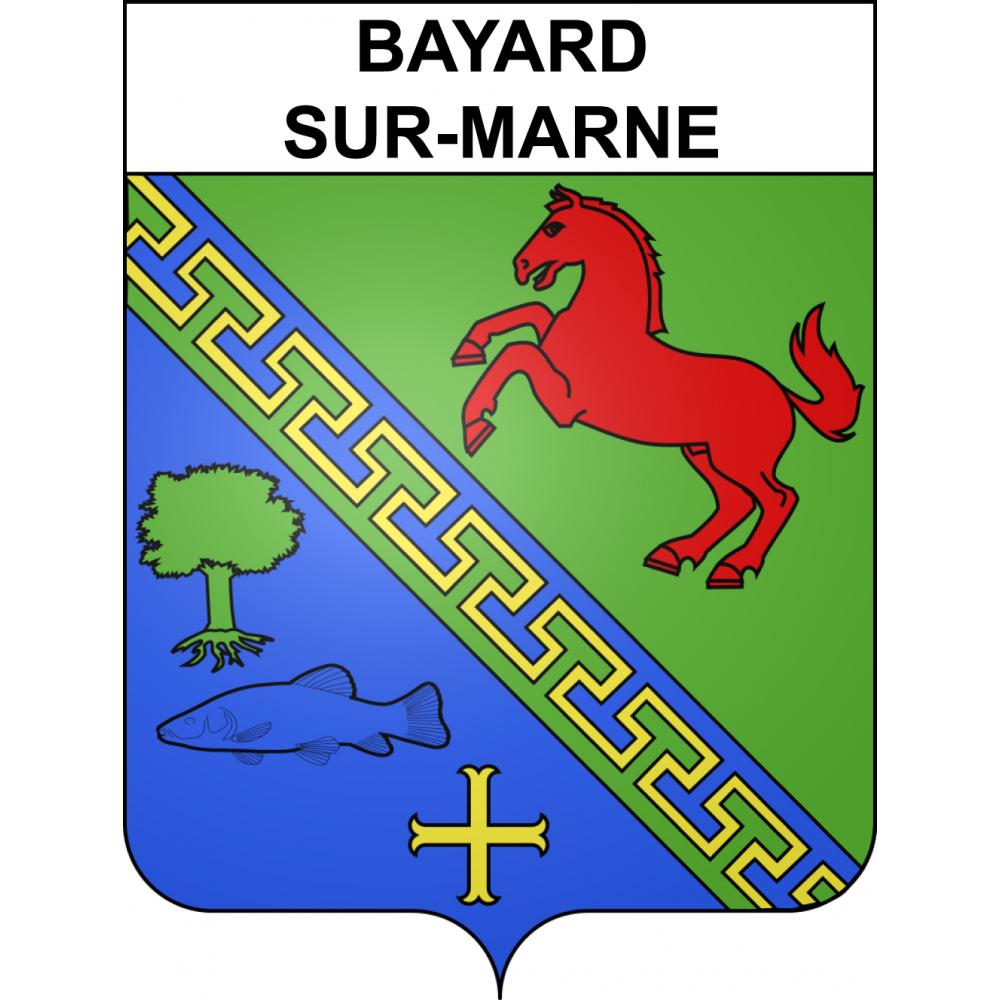 Bayard-sur-Marne 52 ville sticker blason écusson autocollant adhésif