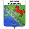 Stickers coat of arms Bayard-sur-Marne adhesive sticker