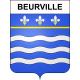 Beurville Sticker wappen, gelsenkirchen, augsburg, klebender aufkleber