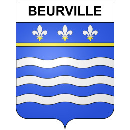 Stickers coat of arms Beurville adhesive sticker
