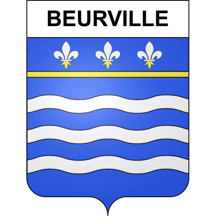 Stickers coat of arms Beurville adhesive sticker