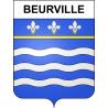 Beurville 52 ville sticker blason écusson autocollant adhésif