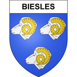 Pegatinas escudo de armas de Biesles adhesivo de la etiqueta engomada
